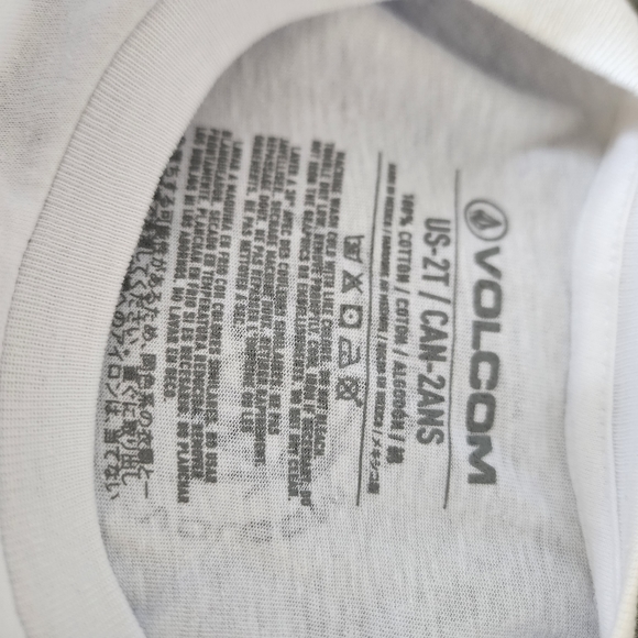 LITTLE BOYS CRANK IT UP SHORT SLEEVE TEE - WHITE VOLCOM SEND MODE - Picture 10 of 10